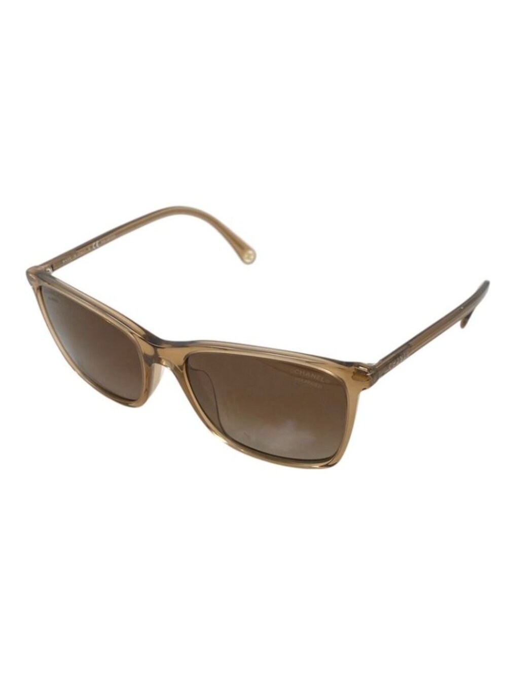 Chanel Sunglasses 5447-a 5517 140 3 P Acetate Browngold Brown Coco Mark Em0603 - Picture 2 of 10